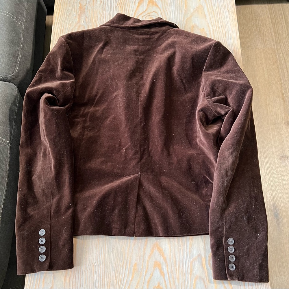 Colebrook brown velvet blazer size L - Picture 6 of 6